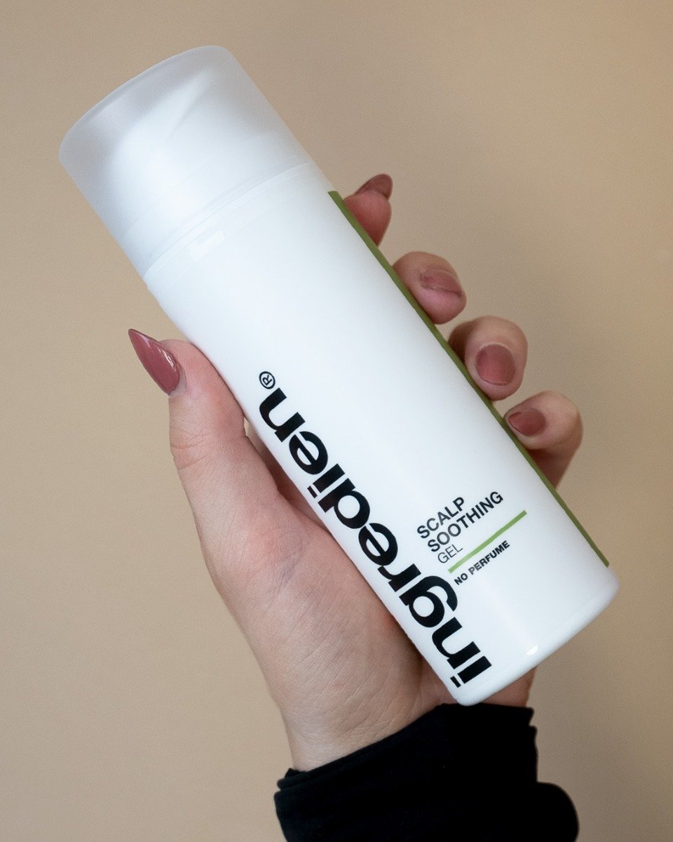 ingredien Scalp Soothing Gel er velegnet til at bekæmpe tør og irritable hovedbund. Gelén hjælpe med at genoprette hovedbundens naturlige balance.